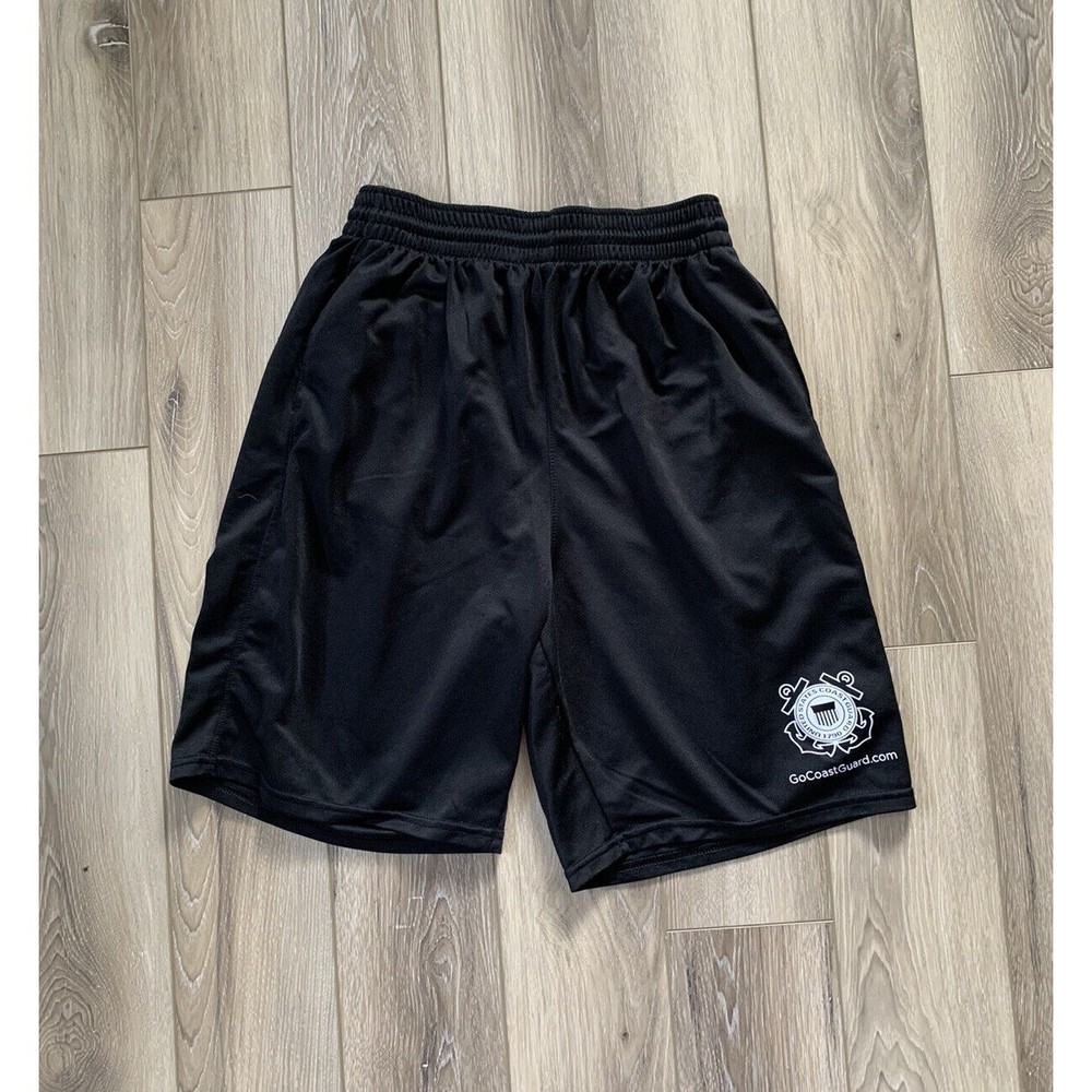 Alleson Athletic Coast Guard Black Mens Medium Shorts